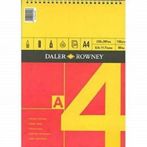 Red and Yellow Spiral Sketch Pad- A4 - 150gsm - 25 Sheet