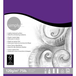Simply - Drawing Pad - A4 - 120gsm - 50 Sheet