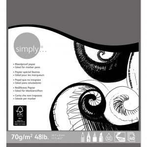 Simply - Marker Pad - A4 - 70gsm - 40 Sheet