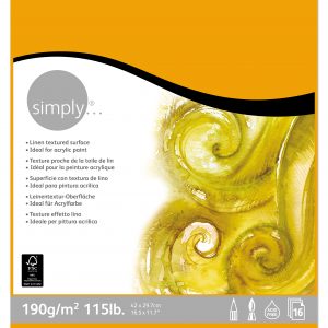 Simply - Acrylic Pad - A3 - 190gsm - 16 Sheet