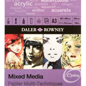 Optima - Mix Media Spiral - A3 - 250gsm - 30 Sheet
