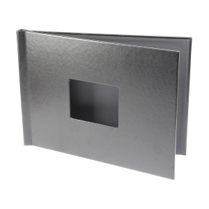 Fotospeed easybook A4 Landscape, Black Leather Effect | Window