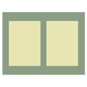 A 4 pack of 20x16" single multi-aperture mounts with 2 A4 image aperturs