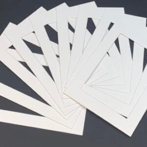 12x10 to fit 10x8 White Core Mount - Ice white - Pack of 50 - Clearance