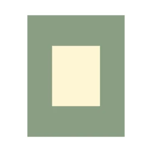PAGB 50x40cm cream core photographic mount with 10x8" centred image aperture