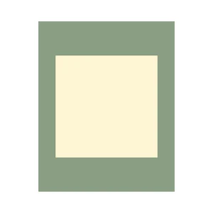 PAGB 50x40cm cream core photographic mount with 12x12" centred image aperture