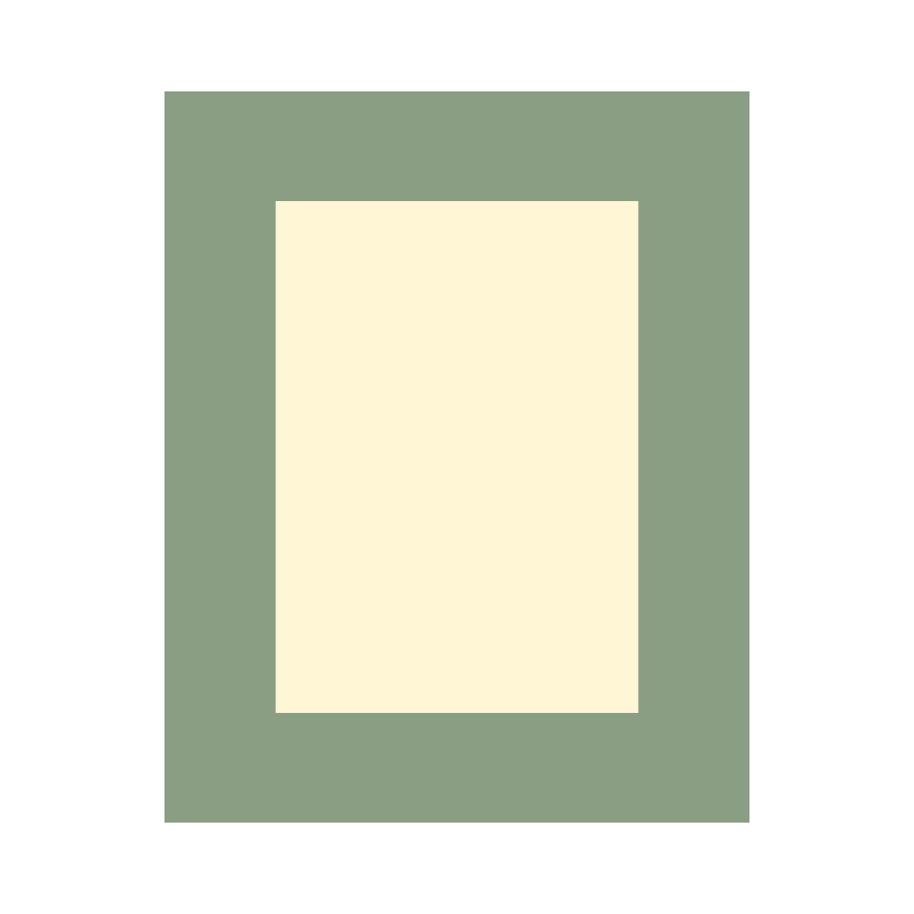 PAGB 50x40cm cream core photographic mount with 14x10" centred image aperture