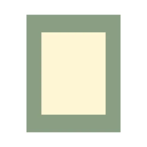 PAGB 50x40cm cream core photographic mount with 14x11" centred image aperture