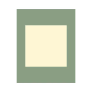 PAGB 50x40cm cream core photographic mount with 28 x 28cm centred image aperture