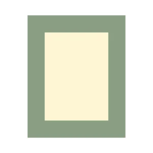 PAGB 50x40cm cream core photographic mount with 36x26cm centred image aperture