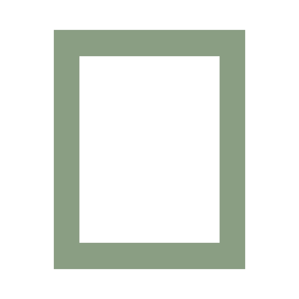 PAGB 50x40cm white core photographic mount with 39 x 29.3cm centred image aperture