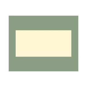 PAGB 50x40cm cream core photographic mount with 40 x 19cm centred image aperture