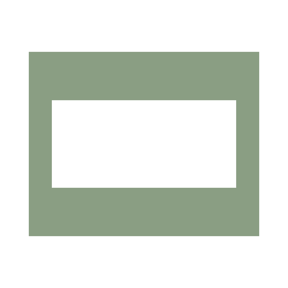 PAGB 50x40cm white core photographic mount with 40 x 19cm centred image aperture