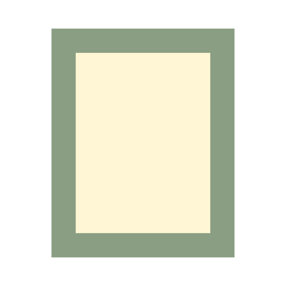PAGB 50x40cm cream core photographic mount with 40x30cm centred image aperture