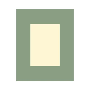 PAGB 50x40cm cream core photographic mount with A4 centred image aperture