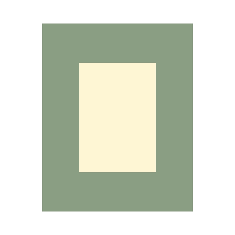 PAGB 50x40cm cream core photographic mount with A4 centred image aperture